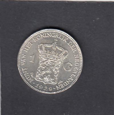 Beschrijving: 1 Gulden WILHELMINA